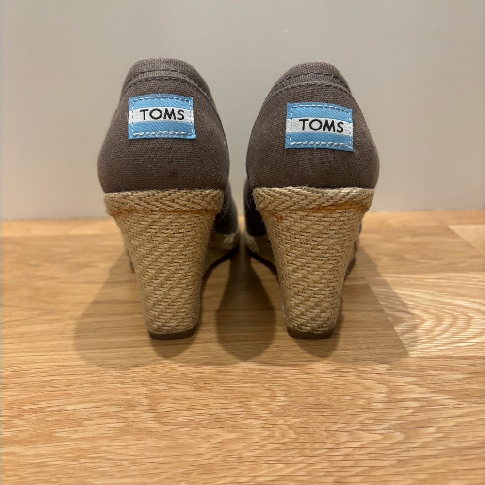 TOMS Women's Charcoal Wedge Shoes